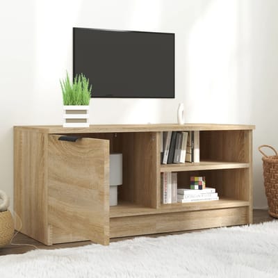 vidaXL - Tv-meubel - 80x35x36,5 - cm - bewerkt - hout - sonoma - eikenkleurig