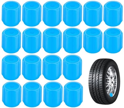 Dailygoods- Ventieldoppen 20 Stuks - Oplichtend - Universele Ventieldoppen - Slijtvast - Hoogwaardig ABS - Bescherming tegen Vuil en Regen - Bandendoppen