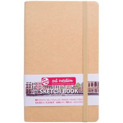 Schetsboek Talens Art Creation 80 witte vellen 140gr 130x210mm kraft