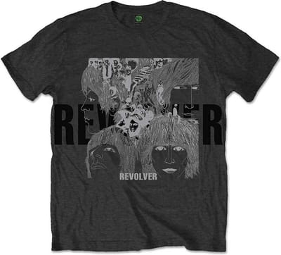 The Beatles - Reverse Revolver Heren T-shirt - XL - Zwart
