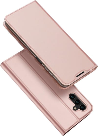 Dux Ducis - Geschikt voor Samsung Galaxy A04s - Slim bookcase hoesje - Rose Goud