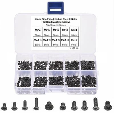 Gesorteerde set PC-schroeven - 500 stuks voor laptop en computer reparatie