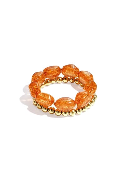 Armbandenset met chunky kralen - Verkleurt niet - Cadeau - Goudlief.nl