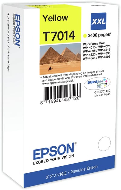 Epson T7014XXL - Inktcartridge / Geel / Extra Hoge Capaciteit
