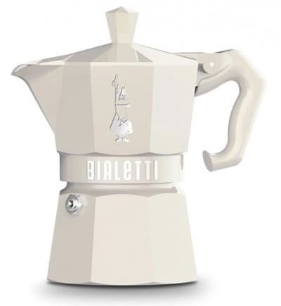 Machine à expresso Bialetti Mocha Exclusive Cream 3 tasses à feu direct (Machine à café) crème