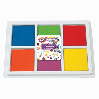 Colorations stempelkussen speelgoed uitwasbaar multi kleuren.