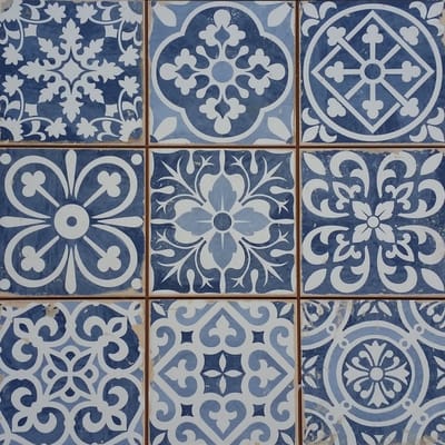 Marokkaanse tegels Rahel Blauw Patchwork