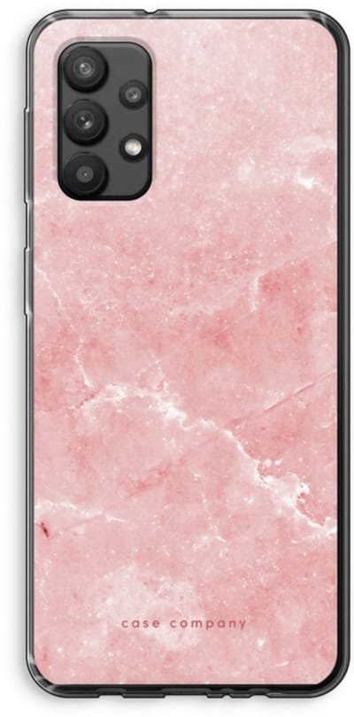 Case Company® - Hoesje geschikt voor Samsung Galaxy A32 4G hoesje - Roze marmer - Soft Cover Telefoonhoesje - Bescherming aan alle Kanten en Schermrand