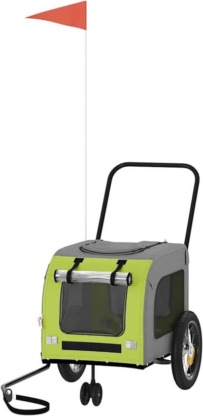 Hondenwagen - Dierenkar - Veilig Vervoer - Opvouwbaar Design - 124 cm - Groen