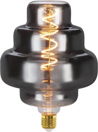 EGLO LED Lamp - E27 - Ø 20 cm - Rookglas - 2000K - Dimbaar