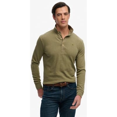 Superdry Classic Preppy Top met Relaxed Pasvorm Silver Grootte: S