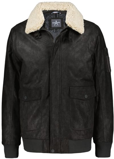 Donders Jas Leather Jacket 42784 Dark Brown Mannen Maat - S