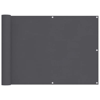 vidaXL - Balkonscherm - Oxford - textiel - 75x600 - cm - antraciet