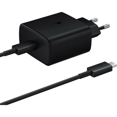 Samsung USB-C Snellader 45W + USB-C Kabel Black