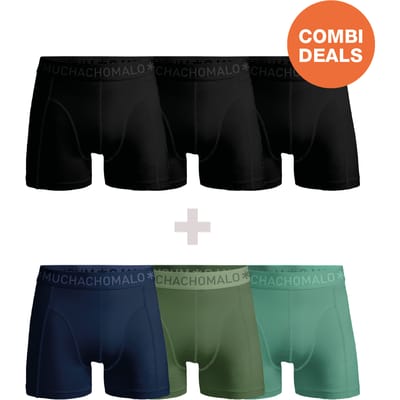 Muchachomalo Boxershort Heren – 6 Pack – 95% Katoen – Heren Ondergoed – Kleding – Stevig Ondergoed – Onderbroeken Heren