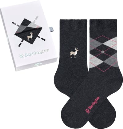 Burlington Everyday X-Mas gedessineerd katoen multipack sokken dames veelkleurig - maat 36-41