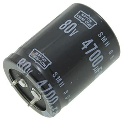 Radiaal 4700µF 80V Snap-In Elektrolytische Condensator - tot 85°C