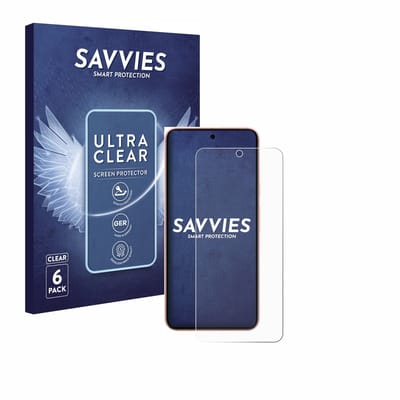 Savvies - Screenprotector voor Google Pixel 8 (case-friendly) - Folie Beschermfolie transparant 6 Stuks