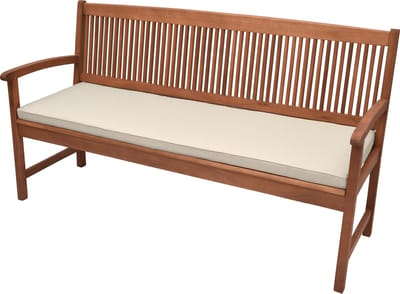 Beautissu Tuinkussen Base BK - Bankkussen 100x48cm natuur - kussen voor tuinbank
