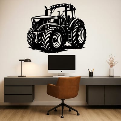 John Deere 6250R Wanddecoratie Hout – Tractor Muurdecoratie – Lasergesneden Landbouw Design – Cadeau voor Boer & Tractorliefhebber – Schuur & Mancave Decoratie – 75 cm Breed