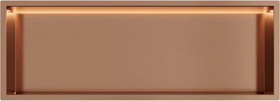 Copper RVS Inbouwnis 30x90x10cm met RGB verlichting