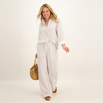 Je m'appelle Dames Blouse - Wit - Maat L