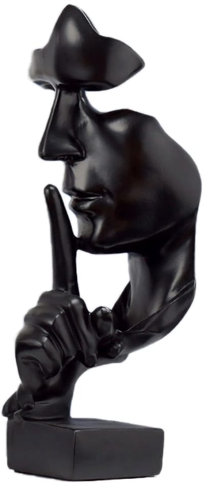 Dailygoods- Standbeeld Abstracte Kunst - Compact Beeldje - Decoratieve Sculptuur - Elegante Ontwerp - Voor Woonkamer/Kantoor - Synthetische Hars