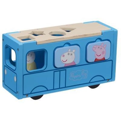 Peppa Pig - Wood Play - School Bus Sorter (20-00118)