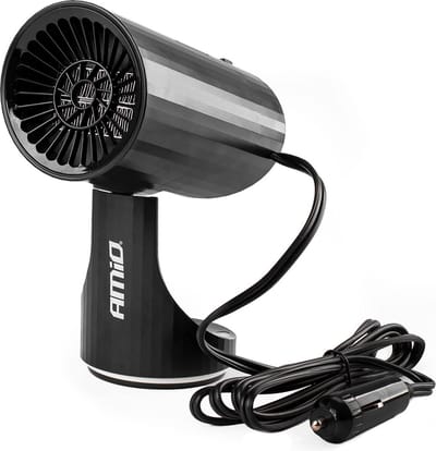 Autokachel Raamontdooier - Voorruitverwarming - Verwarming ventilator - 12 volt / 150W - Zwart