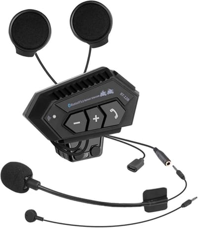 Bluetooth Headset - Motorhelm Communicatie - Motorrijden Handsfree - Ruisonderdrukking - 220 Gram - Blauw