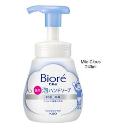 Kao - Biore U Foaming Hand Wash Mild Citrus - 240ml Pump