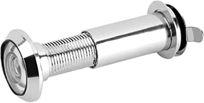 Deurspion 14 mm - Veiligheid voor Deuren 35-55 mm met 220° Hoek, Zinklegering en Glas