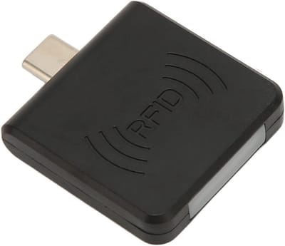 Draagbare Type C RFID Kaartlezer voor Telefoon - Snelle Plug-and-Play ID-Lezer