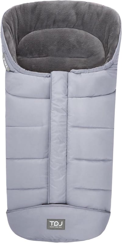 Universele voetenzak - Kinderwagen zak - Warm en droog - Waterdicht winddicht - 70 cm lang - Grijs