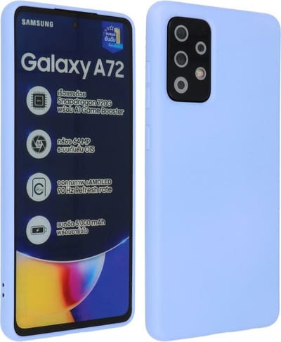 Hoesje Geschikt voor de Samsung Galaxy A72 / A72 5G - Fashion Color Backcover Telefoonhoesje - Paars