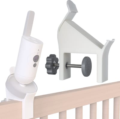 Babyfoon houder geschikt voor Philips Avent Connected SCD923/26 - Eenvoudige klembevestiging - Voor bedrand van 10 tot 42mm - o.a. geschikt voor Sniglar