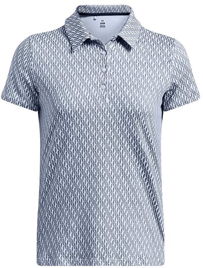 Under Armour Playoff 3.0 Printed Dames Polo Nimbus Blue