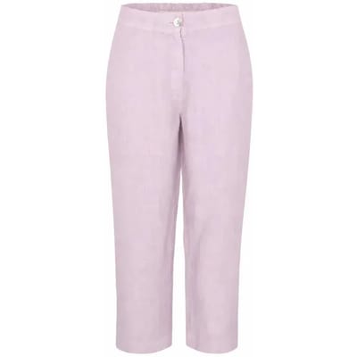 Linnen curve broek voor vrouw Haris Cotton