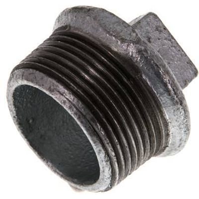 Plug R1 1/4'' Smeedbaar Gietijzer met Buitenvierkant 25bar [2 Stuks]
