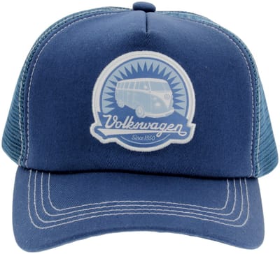BRISA VW Collection - Volkswagen T1 Bulli Bus Retro/Vintage Mesh Trucker-Cap-Cappy, pet, muts voor heren/dames - flexibel verstelbaar & verkoelend