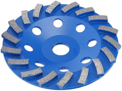 Diamantslijpbeker - Schuurschijf - Steen en cement - 18 Tanden - 150 Mm - Blauw