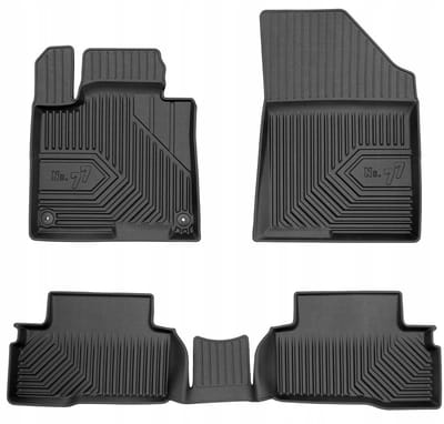 Frogum No.77 - Automatten - Geschikt voor KIA Sportage V Hybrid vanaf 2021 (HEV) - 3-delige set - TPE Rubber - Zwart