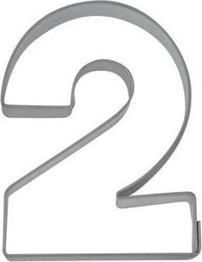 RVS uitsteker - cijfer / nummer - 2 / twee - St�dter