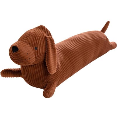 Lange Teckel Lichaagskussen Grote Dachshund Knuffelpop Speelgoed Leuke Hond Decoratief Sierkussen Slaap Rugkussen Bank Decoratie 50cm bruin