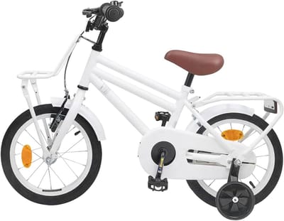 Kinderfiets - Loopfiets voor peuters - Leren fietsen - Stevig stalen frame - 12 inch - Wit