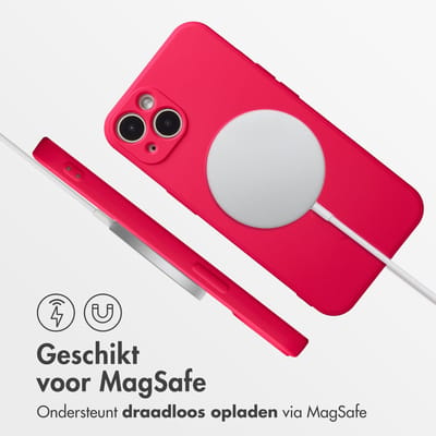imoshion Hoesje - Geschikt voor Apple iPhone 14 - Color Backcover geschikt voor MagSafe - Neon Pink