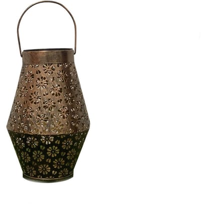 TOVBMUP Verlichting - Zonne-energielamp - Bloemenpatroon - Vintage LED-tuinlamp - Waterdicht - Decoratieve verlichting voor balkon, terras, camping, gazon en achtertuin