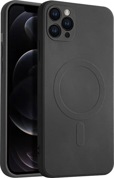 Casify Siliconen Hoesje geschikt voor MagSafe iPhone 11 Pro Max Hoesje - Zwart