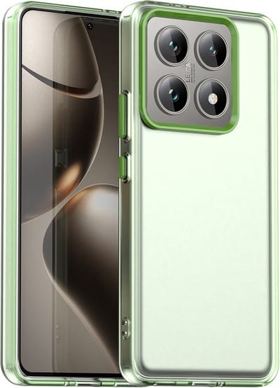 Coverup Hoesje - Geschikt voor Xiaomi 14T Pro Hoesje - Coverup Transparant ShockProof TPU Back Cover - Groen