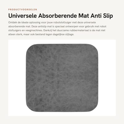 Dailygoods - Universele Absorberende Mat - Anti Slip Mat - Duurzaam en Beschadigingsbestendig - 44,79 x 21,7 x 4,6 cm - Perfecte Pasvorm - Geschikt vo...